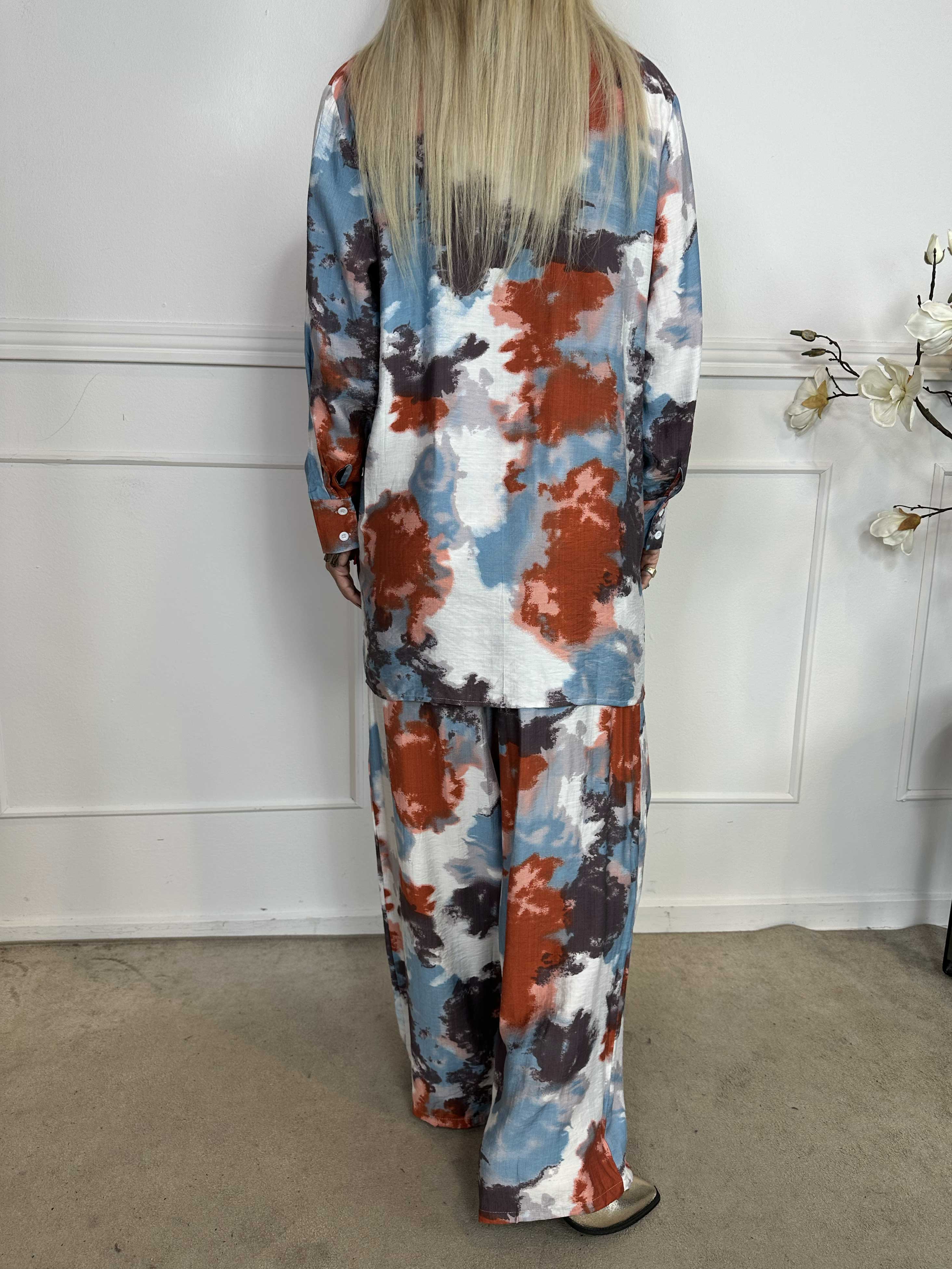 Vonnie - Mönstrat skjortset i viskos